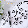 Gorgecraft 60Pcs 6 Styles Silicone Pendant SIL-GF0001-47-5