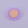 Opaque Frosted Resin Cabochon RESI-WH0009-22-1