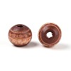 Painted Natural Wood Beads X-WOOD-N006-02A-02-2