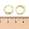 Twist Brass Hoop Earrings EJEW-Z102-12G-5