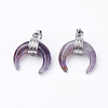 Natural Amethyst Pendants G-E425-05P-1