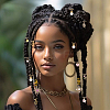 1 Bag Alloy & Plastic DIY Dreadlock Ring Styling Hair Braiding OHAR-BM0001-07-6