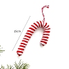 Christmas Cloth Stripe Candy Pendant Decorations PW-WG1E18D-04-1