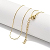Ion Plating(IP) 304 Stainless Steel Boston Link Chain Necklaces X-NJEW-R266-06G-1