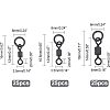 75Pcs 3 Style Brass Fishing Rolling Bearing Connector FIND-FH0003-28-4