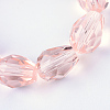 Transparent Glass Bead Strands LS-GLAA-R024-6x8mm-08-1