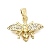 Brass Micro Pave Cubic Zirconia Pendants KK-P336-16C-G-1