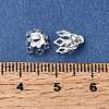 Flower Brass Bead Cap Bails KK-CBA1A60-23A-S-3