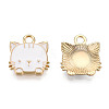 Eco-Friendly Zinc Alloy  Pendants X-ENAM-R051-01-03G-NR-1