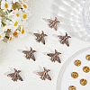 20Pcs Alloy Lapel Pin Backs for Backpack Clothes JEWB-CY0001-10-3
