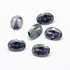 Cubic Zirconia Pointed Back Cabochons ZIRC-L066-6x4mm-001-1