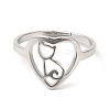 Non-Tarnish 201 Stainless Steel Finger Ring RJEW-E063-03P-2