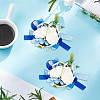 2Pcs Silk Cloth Wrist Corsage AJEW-CP0009-44-7