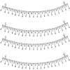 2pcs Crystal Glass Rhinestone Shoes Chain FIND-NB0002-33-1