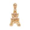 Brass Micro Pave Cubic Zirconia Pendants ZIRC-P060-07G-1