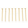 Brass Flat Head Pins KK-G331-11-0.7x15-1