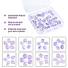 40Pcs 8 Styles K9 Glass Rhinestone Cabochons MRMJ-DC0001-02-4