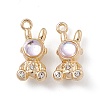 Alloy Crystal Rhinestone Pendants ALRI-K049-02G-1