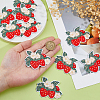 10Pcs Polyester Embroidered Cloth Patch PATC-HS0001-08-3