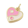 Rack Plating Brass Enamel Charms KK-Z074-09G-3