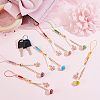 6Pcs Cute Maneki Neko Smart Phone Strap Lanyards HJEW-PH01586-4