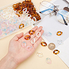SUPERFINDINGS 150Pcs 3 Colors Transparent Acrylic Linking Rings OACR-FH0001-029-2