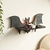 Halloween Wooden Bat Shelf for Crystals PW-WG8933D-01-3