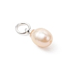 Natural Cultured Freshwater Pearl Pendants PALLOY-JF05172-02-4