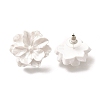 Alloy & 925 Sterling Silver & Acrylic Stud Earrings EJEW-Q013-09A-2