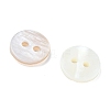 2-Hole Shell Flat Round Buttons BUTT-P012-11-3