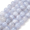 Natural Blue Lace Agate Beads Strands G-F222-30-12mm-01A-2