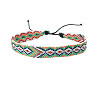 Bohemia Polyester Braided Flat Cord Bracelet PW-WG7A68A-24-1