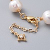 Natural Cultured Freshwater Pearl Beads Link Bracelets BJEW-JB04818-01-3