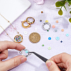 4Pcs 2 Colors Stainless Steel Floating Locket Links Connector Charms STAS-HS0001-40C-3