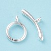 Eco-friendly Brass Toggle Clasps X-KK-D082-12S-2