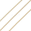 Rack Plating Brass Cable Chains CHC-A010-03G-1