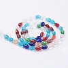 1 Strand Faceted Teardrop Glass Beads Strands X-EGLA-E010-8x12mm-03-2