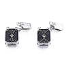 Brass Pave Clear Cubic Zirconia Box Clasps KK-N233-416P-3