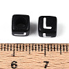 Initial Acrylic Horizontal Hole Beads X-OACR-ZX006-35L-3