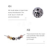 Cheriswelry 80Pcs 8 Colors Alloy Rhinestone Beads FIND-CW0001-12-5