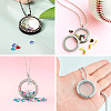 4Pcs 2 Style Alloy Glass Crystal Rhinestone Pendants PALLOY-TA0002-36D-18