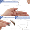 6Pcs 304 Stainless Steel Paperclip Chain Necklaces NJEW-SC0001-57A-P-4