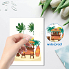 7 Sheets 7 Styles Hawaii Theme PVC Waterproof Wall Stickers DIY-WH0345-083-5