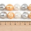 Electroplated Shell Pearl Beads Strands BSHE-H113-03A-4