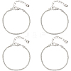 10Pcs Brass European Style Bracelets for Jewelry Making KK-PA0001-20-7