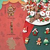 40Pcs 8 Styles Christmas Opaque Resin Pendants RESI-YW0005-54-3