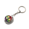 Pride Rainbow Alloy Glass Keychain KEYC-E036-02P-03-1