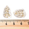 Metal Enlaced Transparent Acrylic Beads LS-X-MACR-M045-09-3