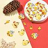 24Pcs 6 Styles New Year's Day Alloy Enamel Pendants ENAM-FS0004-29-6