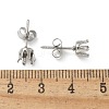 316 Surgical Stainless Steel Stud Earring Findings STAS-Z118-03P-03-3